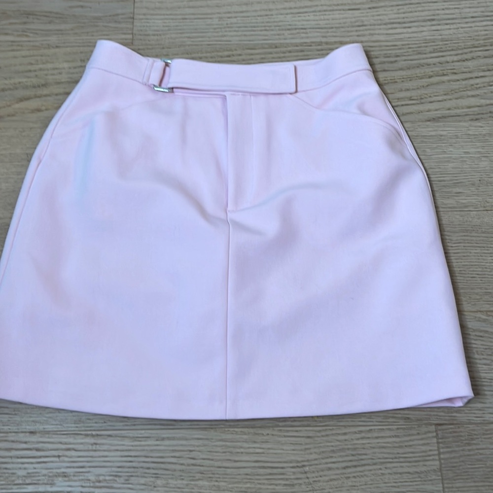 Club monaco suiting mini skirt in pink size 2